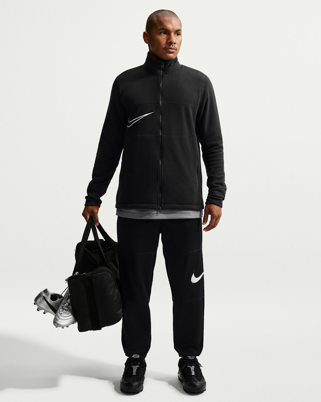 Nike Premier Men's Football Knit Trousers - Black/White