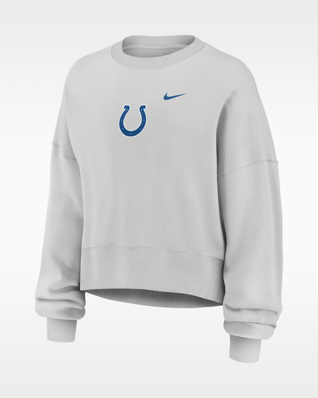 Sudadera de cuello redondo sin cierre Nike de la NFL oversized para mujer Indianapolis Colts Primetime Phoenix - Gris