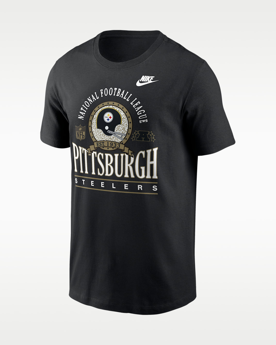 Pittsburgh Steelers Rewind Essential Men's Nike NFL T-Shirt - Black