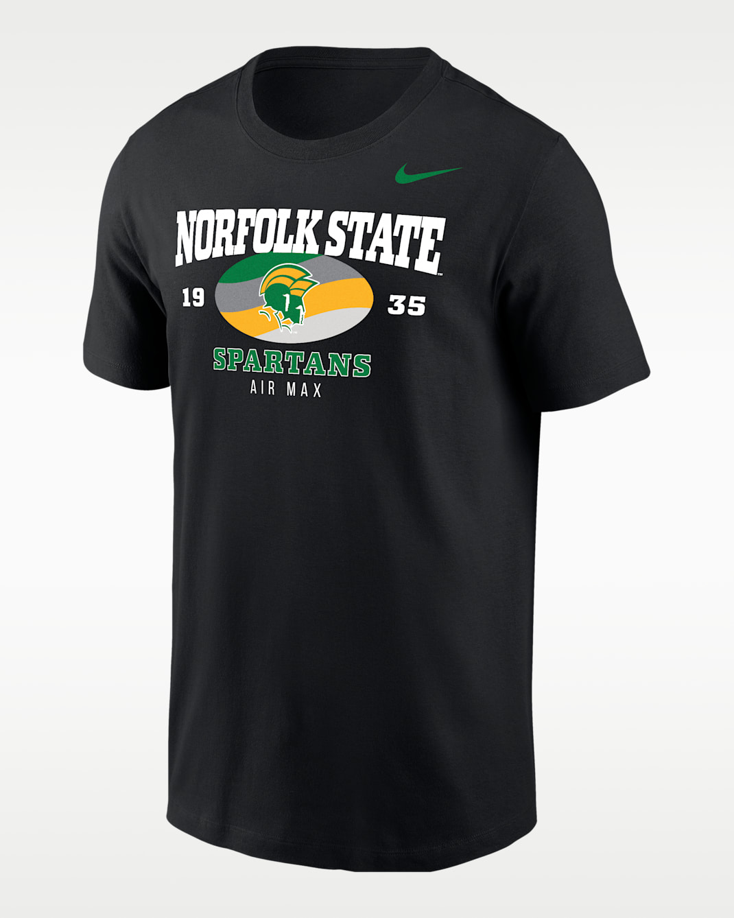 Nike College (Norfolk State) Men's Air Max Short-Sleeve T-Shirt - Black