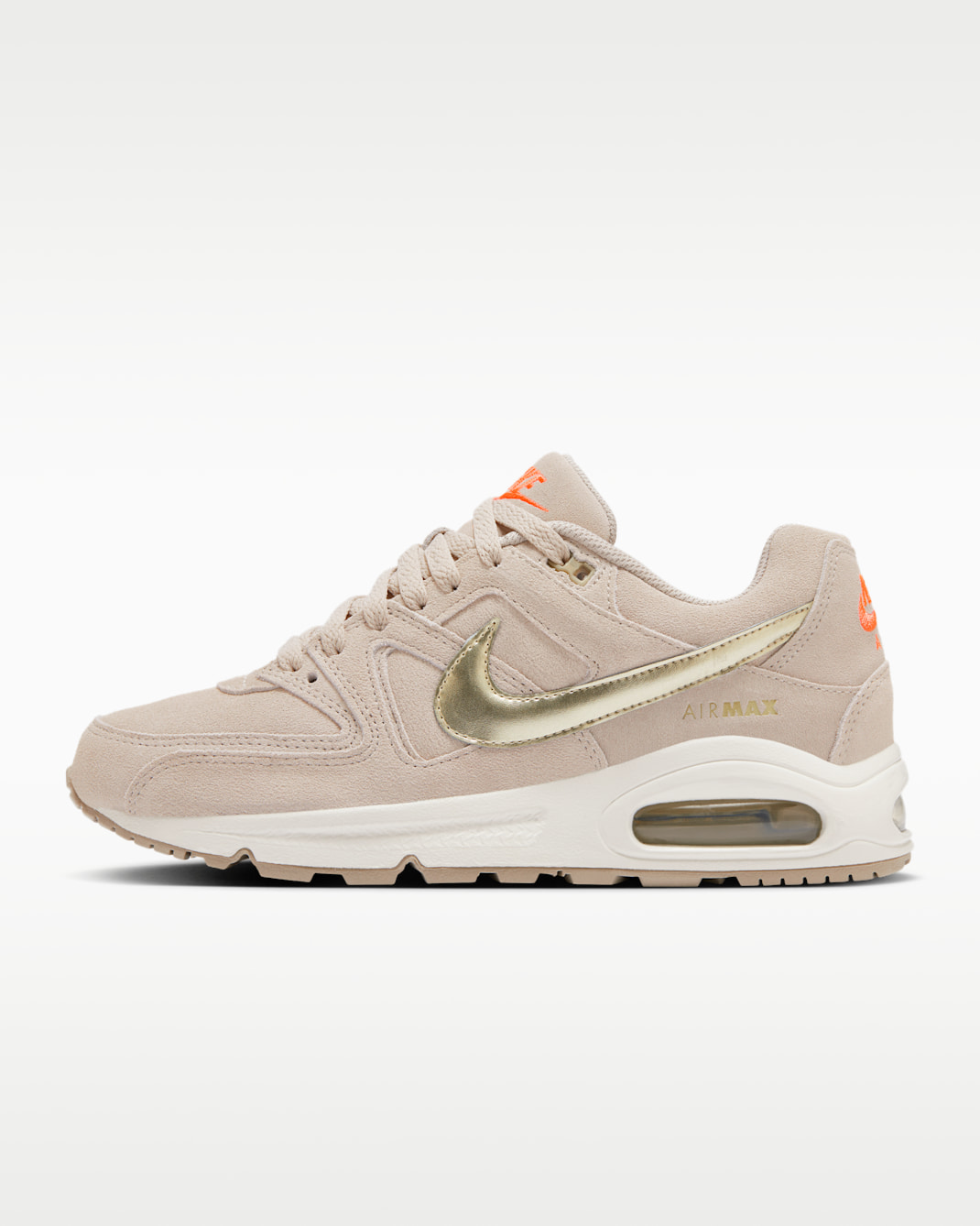 Nike Air Max Command Premium Women's Shoes - String/Hyper Orange/Metallic Gold Grain