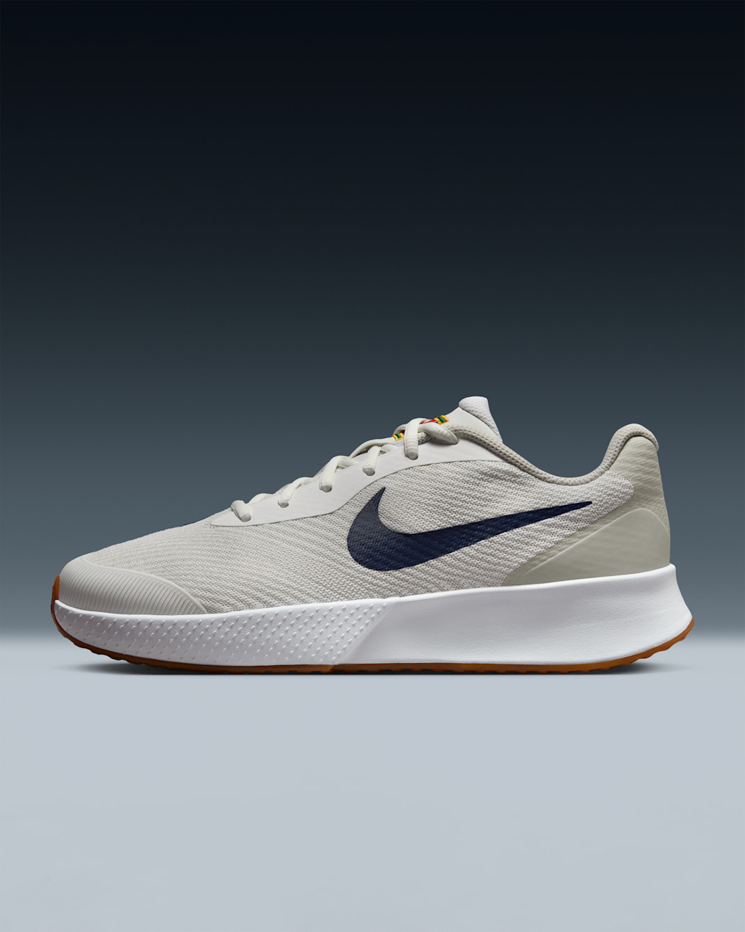 Nike Vapor Lite 3 Women's Hard Court Tennis Shoes - Summit White/Light Bone/Gum Medium Brown/Binary Blue