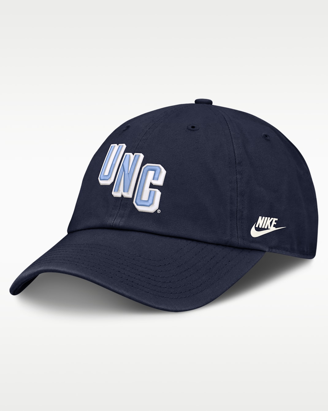 Gorra universitaria Nike ajustable para hombre North Carolina Natural Club - Azul marino