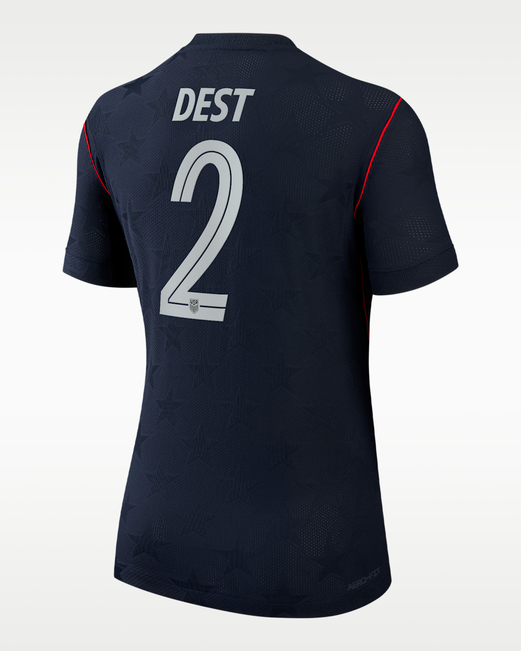Sergiño Dest USMNT 2026 Match Away Women's Nike Aero-FIT Soccer Jersey - College Navy