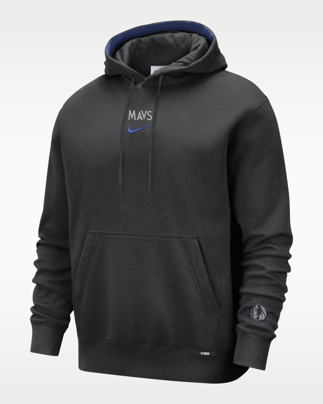 Sudadera con gorro Club Fleece Nike de la NBA premium Dallas Mavericks City Edition - Hombre - Negro