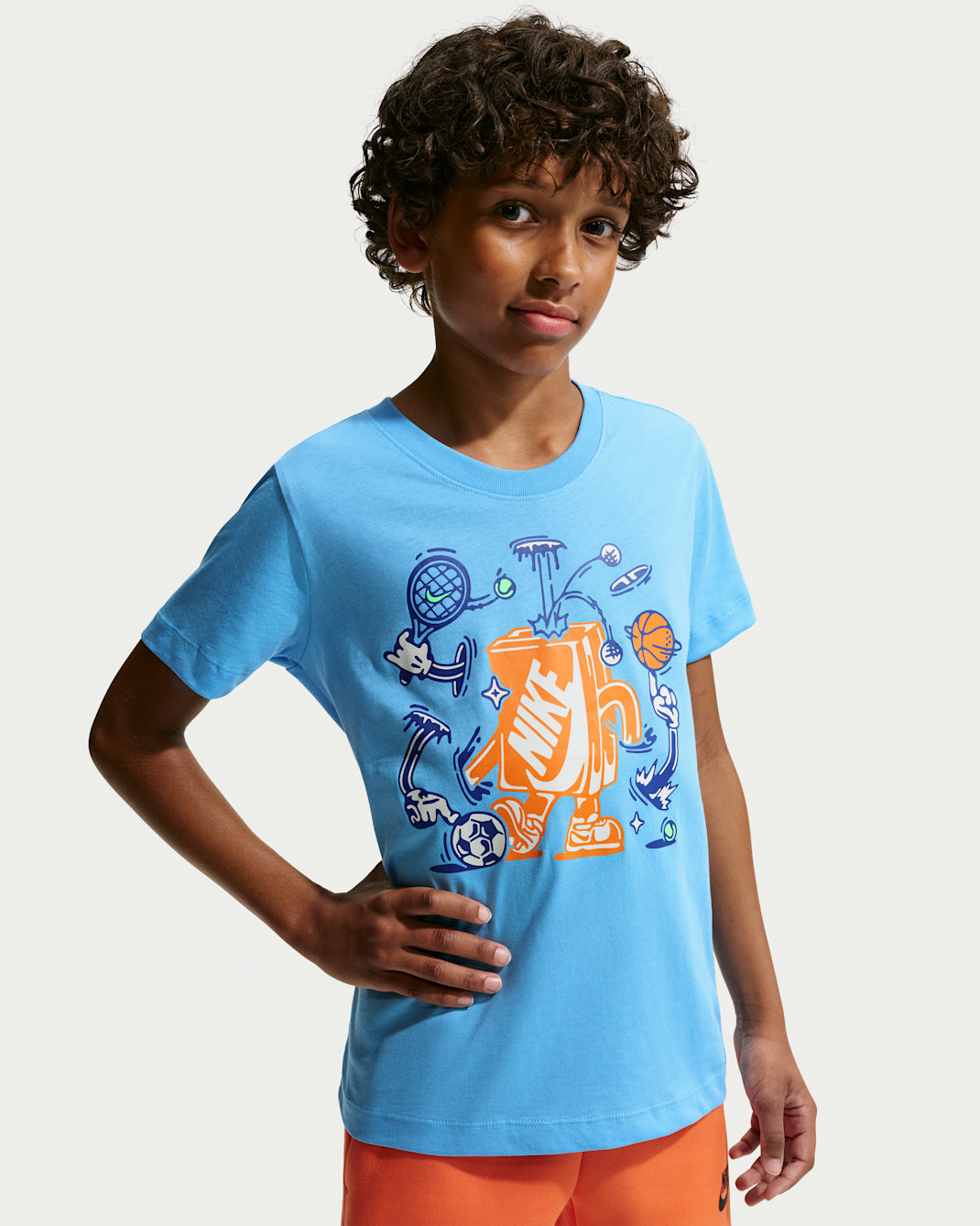 Nike Sportswear Older Kids' T-Shirt - Football Blue