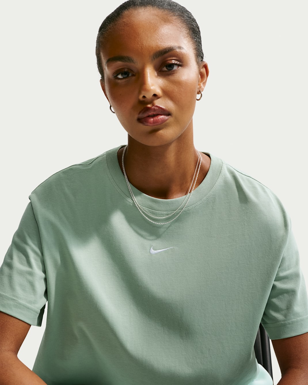 Nike Sportswear Classic Women's Loose Short-Sleeve Cropped T-Shirt - Steam