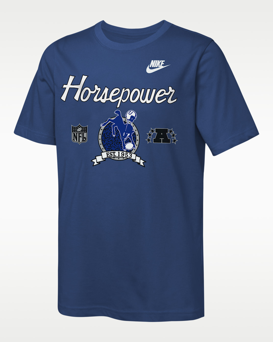 Indianapolis Colts Rewind Hometown Slub Big Kids' Nike Dri-FIT NFL T-Shirt - Blue