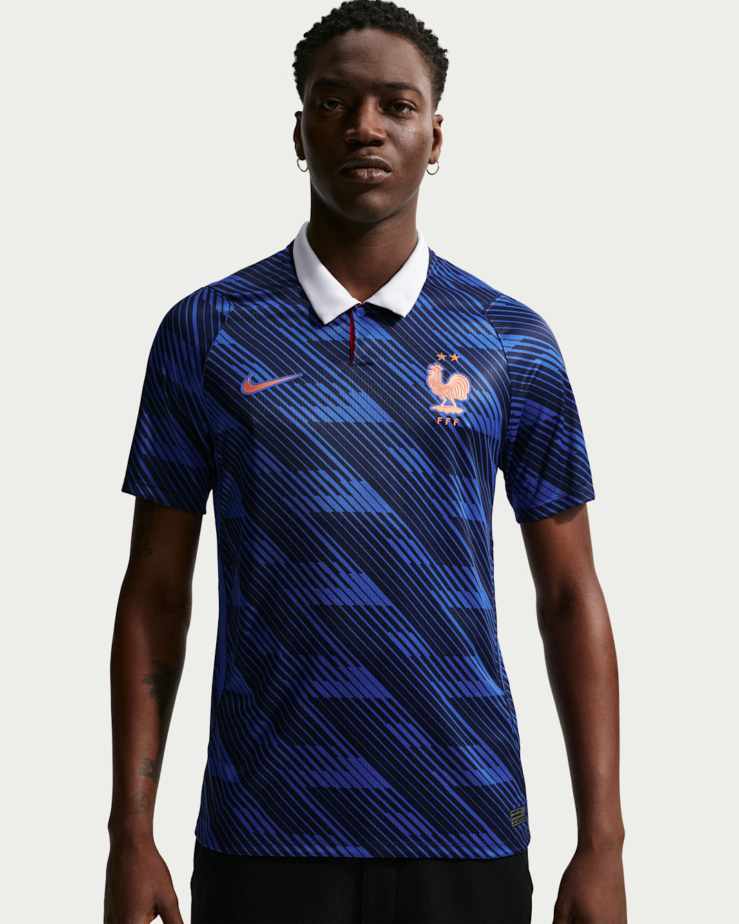 FFF 2026 Stadium hazai Nike Dri-FIT férfi replika futballmez - Game Royal/Blackened Blue/Fehér/Metallic Copper