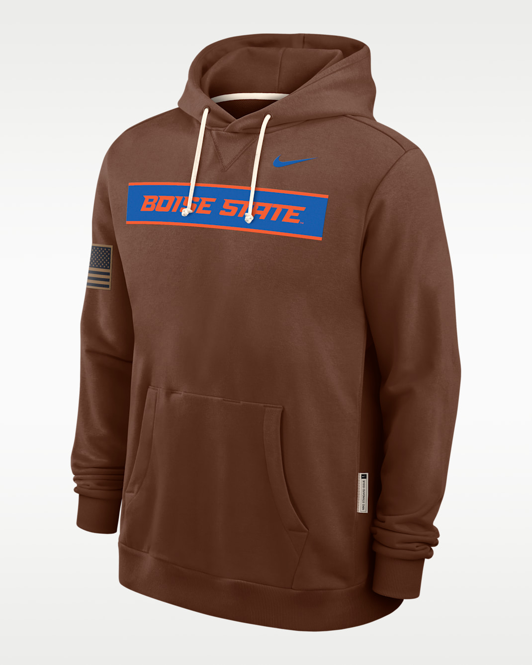 Boise State 2026 Military Appreciation Men's Nike Dri-FIT College Long-Sleeve Hooded Top - Brown