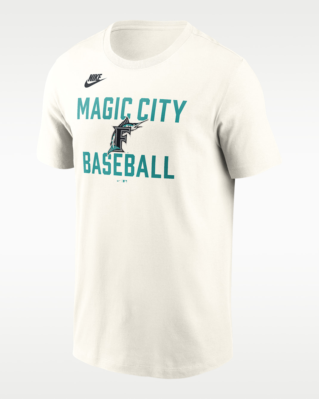 Florida Marlins Cooperstown '70s Inspired Men's Nike MLB T-Shirt - Cream