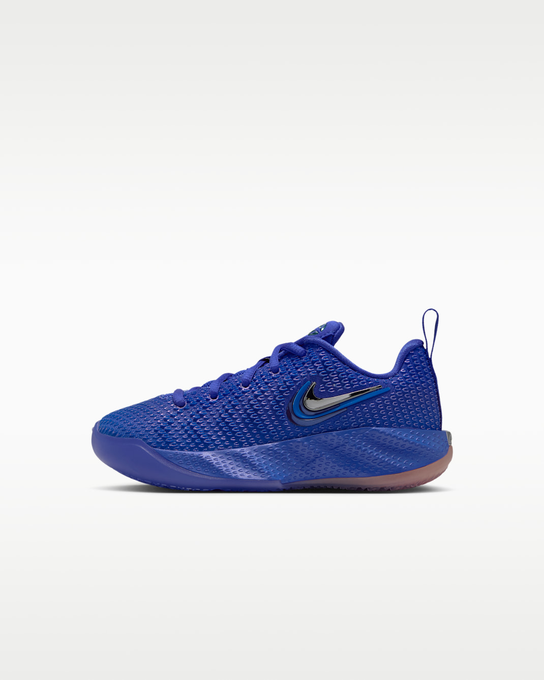 Caitlin Clark 1 Little Kids' Basketball Shoes - Racer Blue/Metallic Silver/Melon Crush/Teal Tint