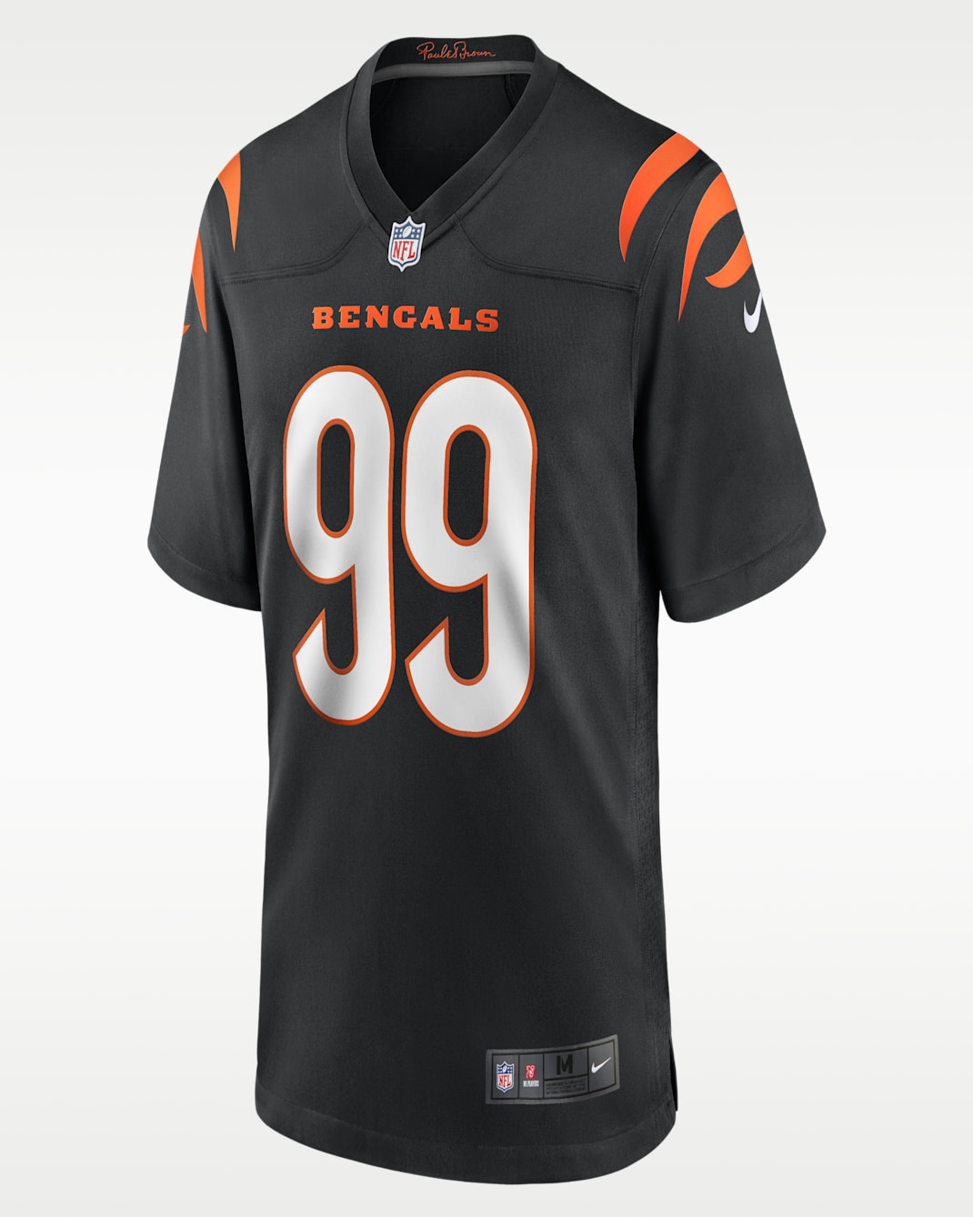 Jersey de fútbol americano Nike de la NFL Game para hombre Myles Murphy Cincinnati Bengals - Negro