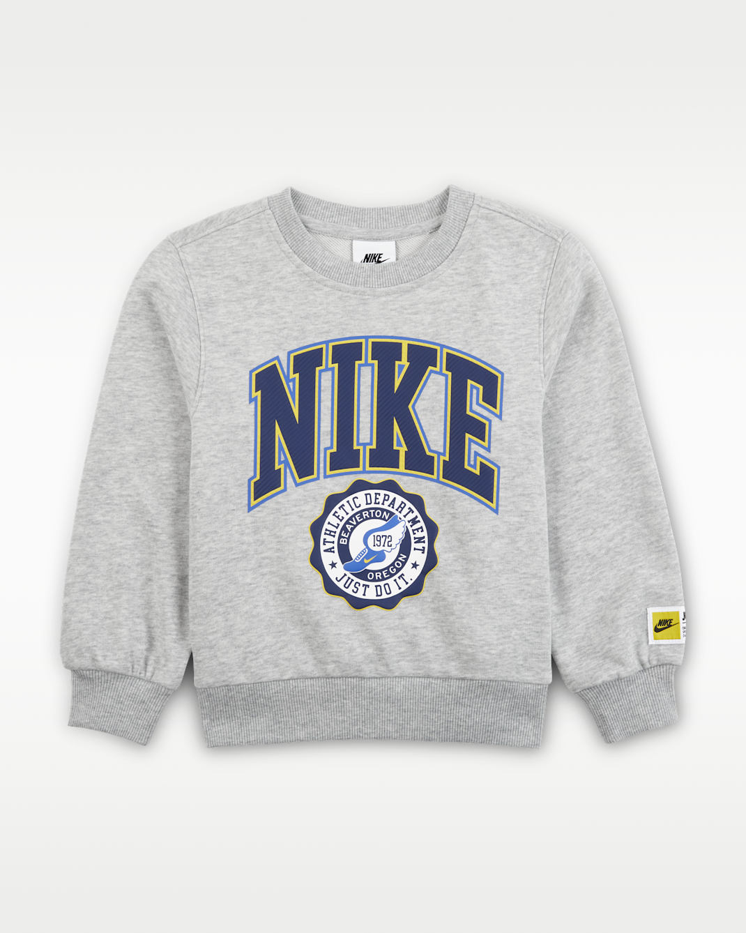 Conjunto de educación física para niños talla pequeña Nike Sportswear Sudadera de cuello redondo con gráfico - Gris humo claro