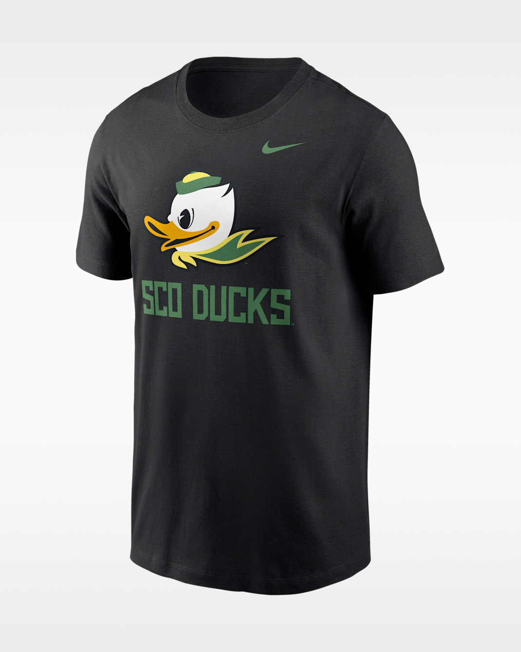 Playera universitaria Nike para hombre Oregon Primetime Logo Mantra - Negro
