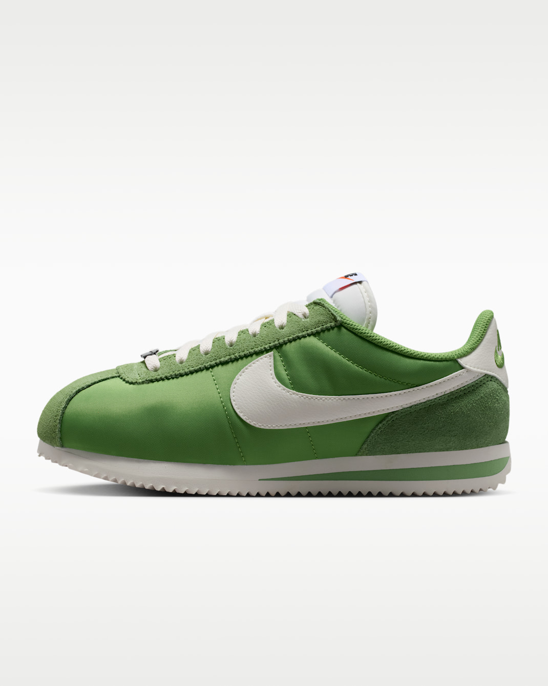 Nike Cortez Textile Women's Shoes - Chlorophyll/Safety Orange/Black/Sail