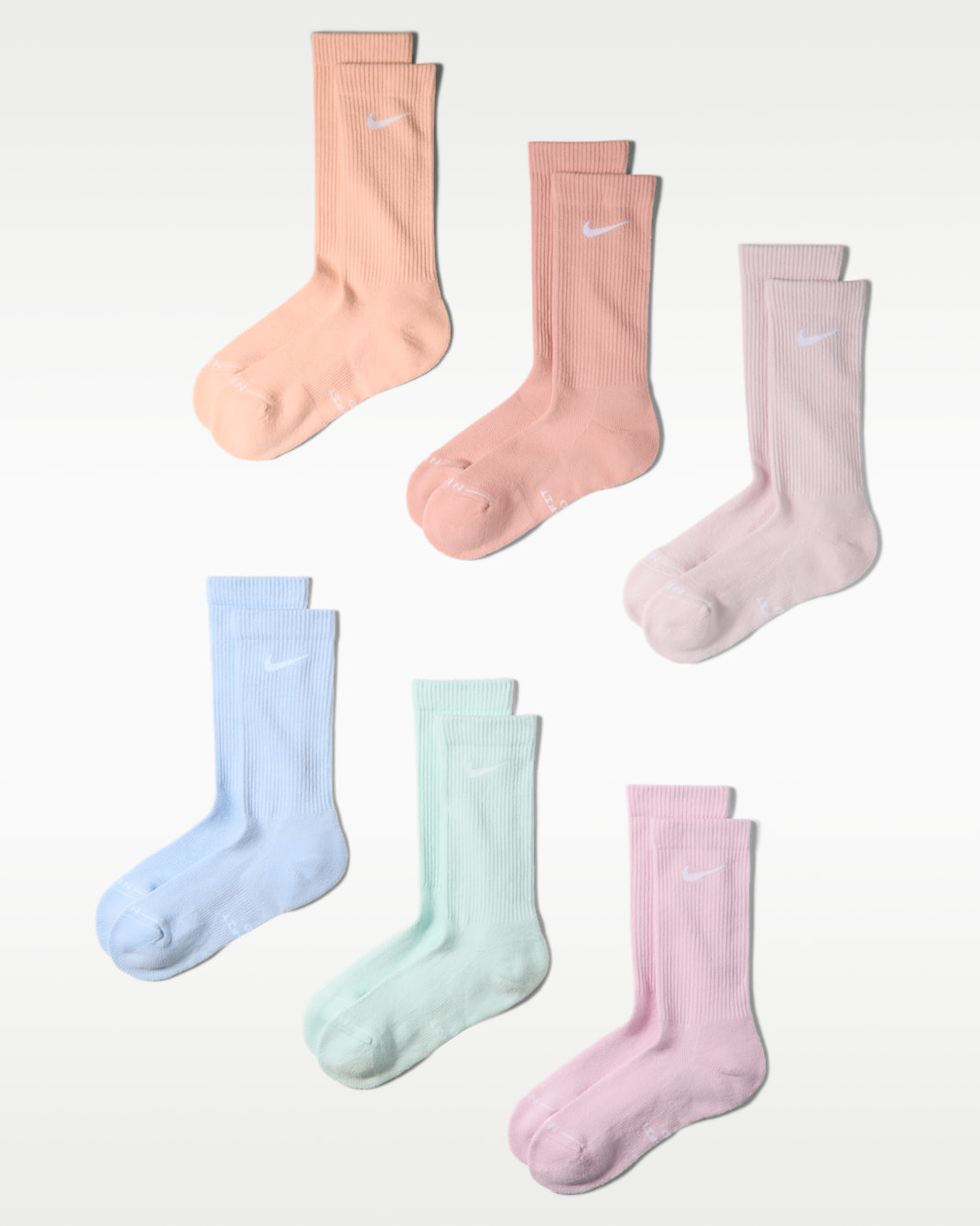 ถุงเท้าข้อยาว Nike Everyday Elevated (6 คู่) - หลายสี