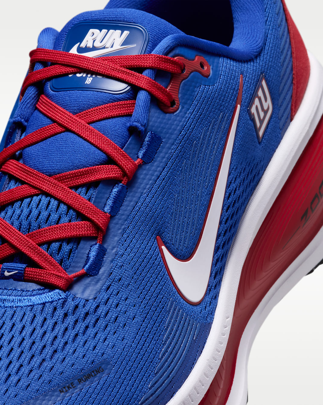 Nike Vomero 18 (New York Giants) Men's NFL Road Running Shoes