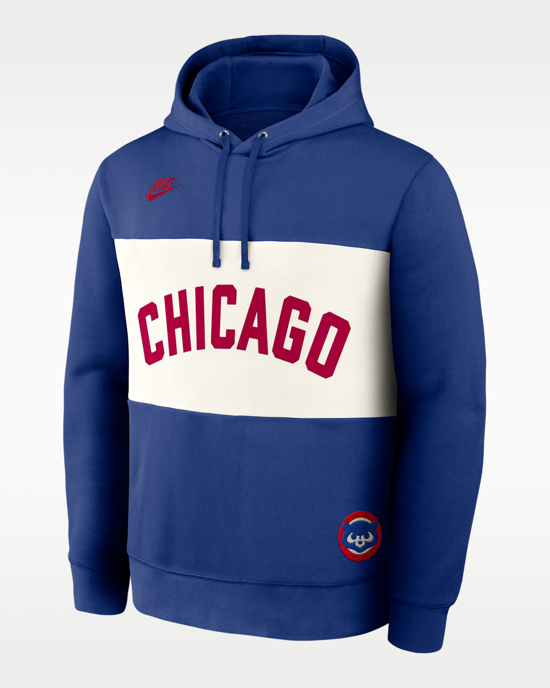 Sudadera con gorro sin cierre Nike de la MLB para hombre Chicago Cubs Cooperstown Legacy - Royal