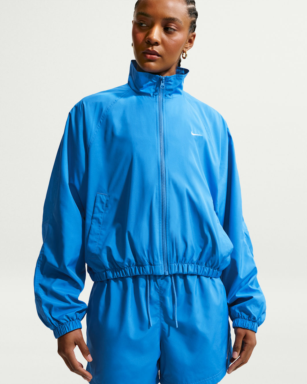 Nike Sportswear Women's Oversized UV Track Jacket - Light Photo Blue/Sail
