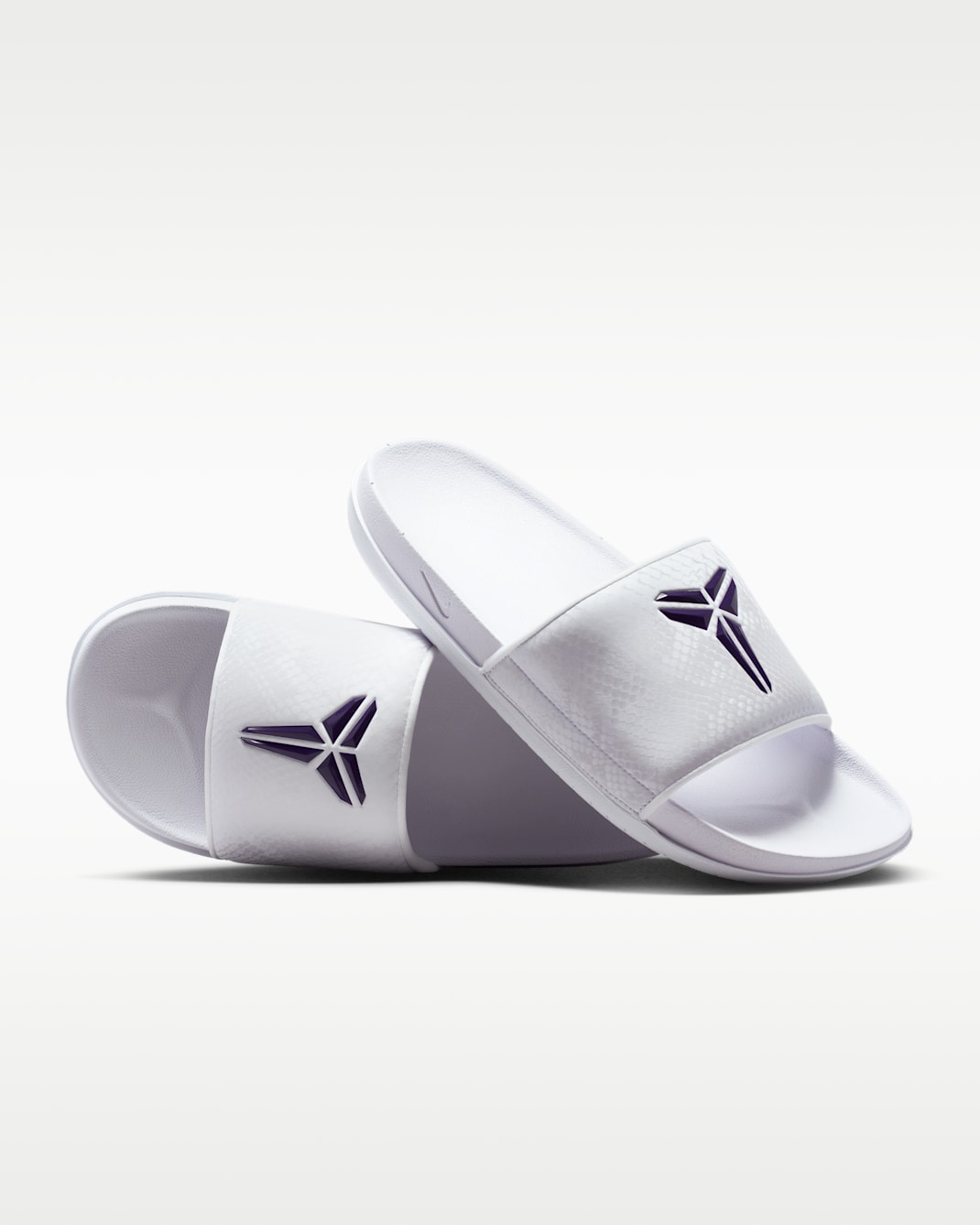 Kobe Offcourt Men's Slides - White/Court Purple
