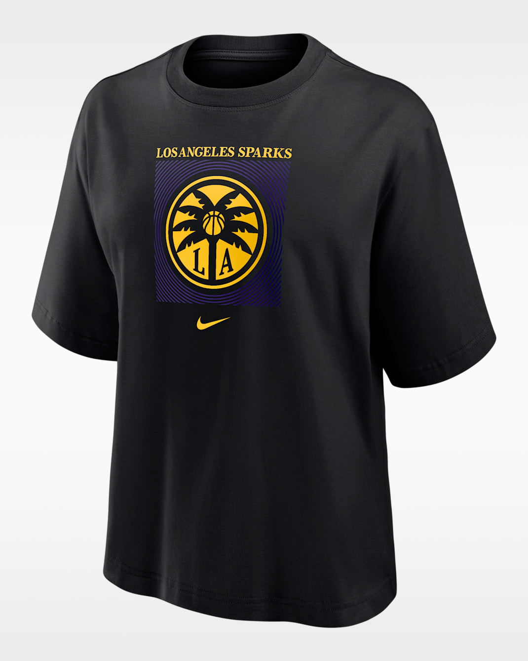 Los Angeles Sparks Women's Nike WNBA Boxy T-Shirt - Black
