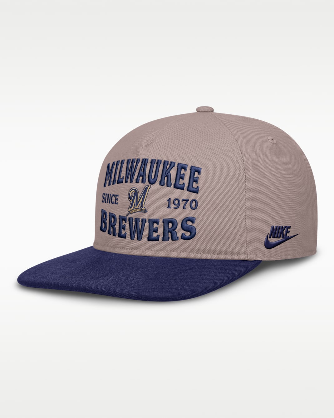 Milwaukee Brewers Cooperstown Pro Men's Nike MLB A-Frame Adjustable Hat