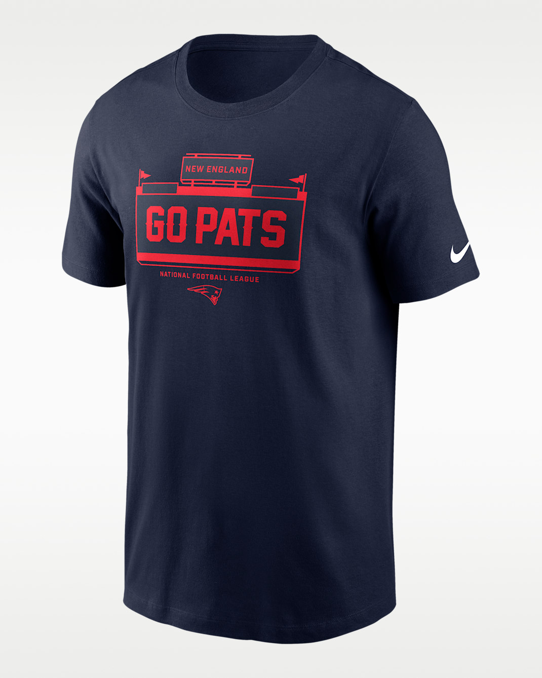 New England Patriots Local Essential Men's Nike NFL T-Shirt - Navy