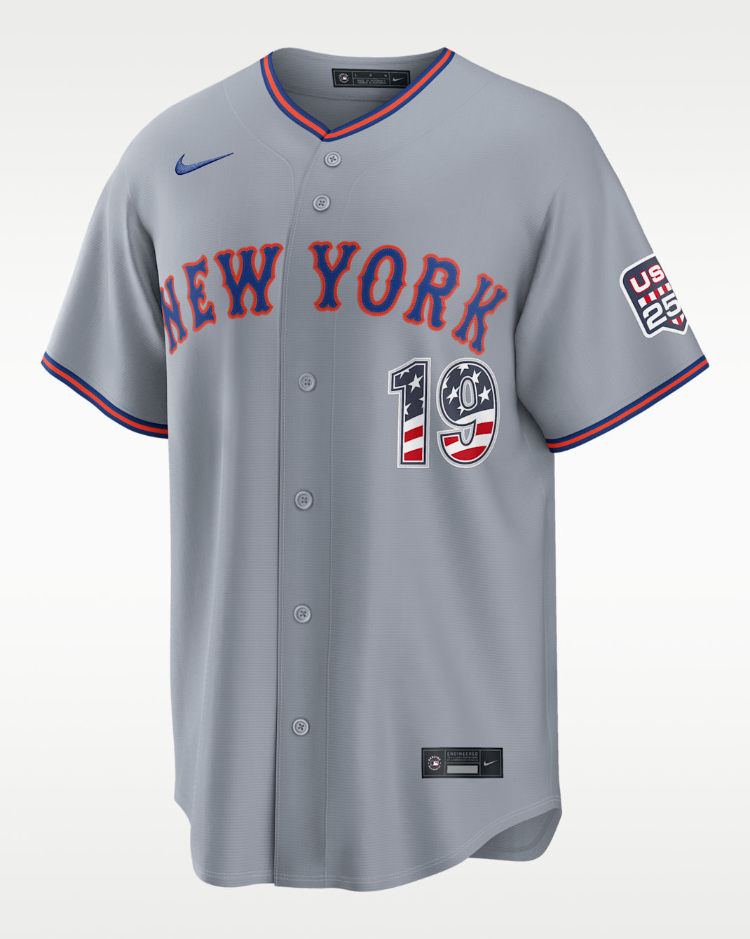 Bo Bichette New York Mets USA 250 Men's Nike MLB Stadium Jersey - Grey