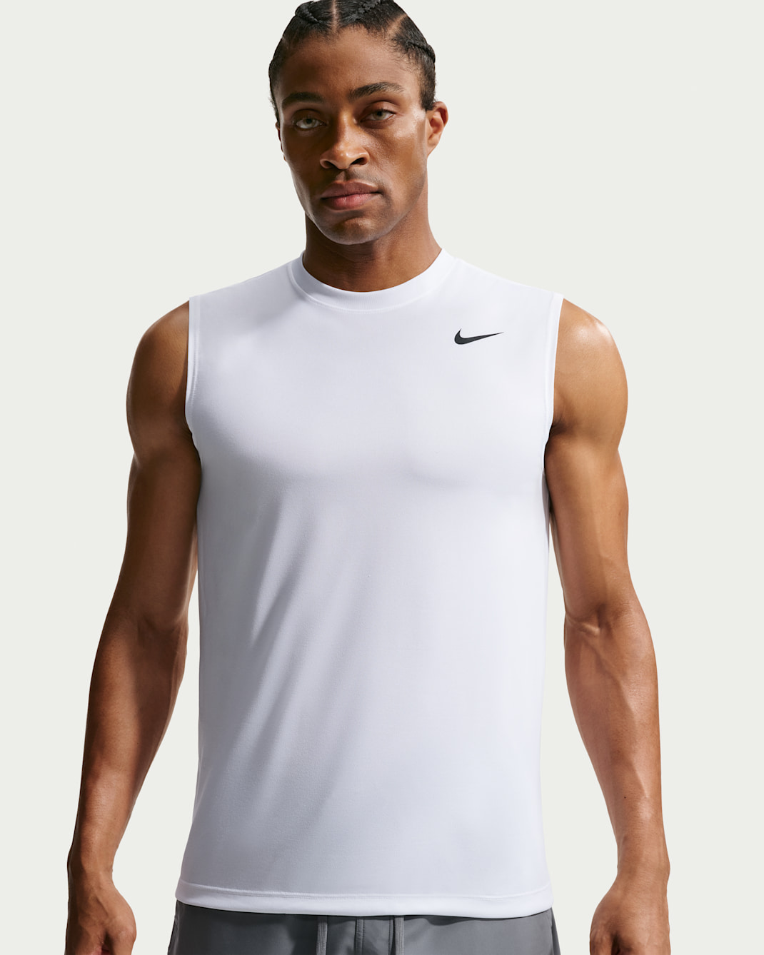 Nike Dri-FIT Legend Men's Sleeveless Fitness T-Shirt - White/Black