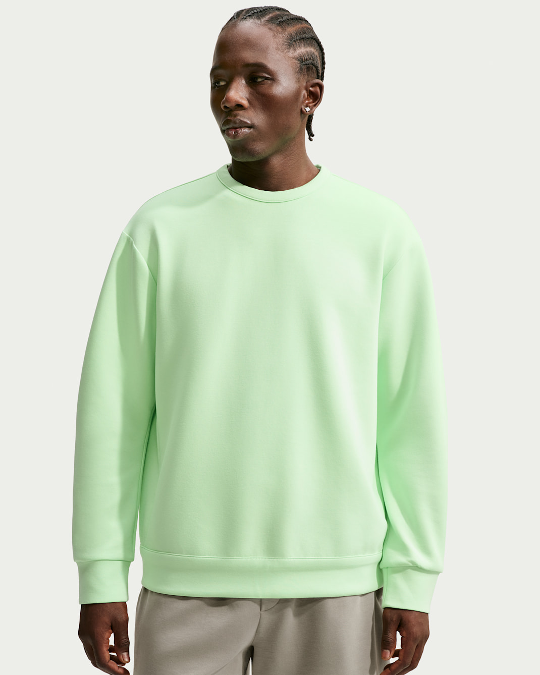 Nike 24.7 ImpossiblySoft Men's Dri-FIT Crew - Cucumber Calm/Sail/Illusion Green