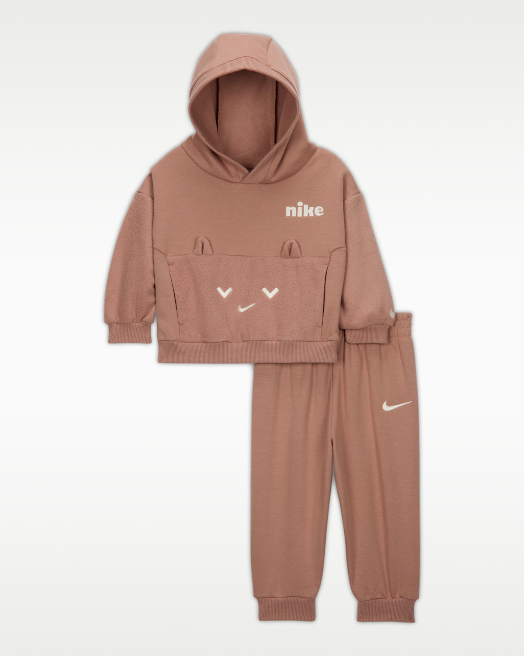 ナイキ コージー コンフォート ベビー パーカー アンド ジョガーパンツ セット - デザートダスト