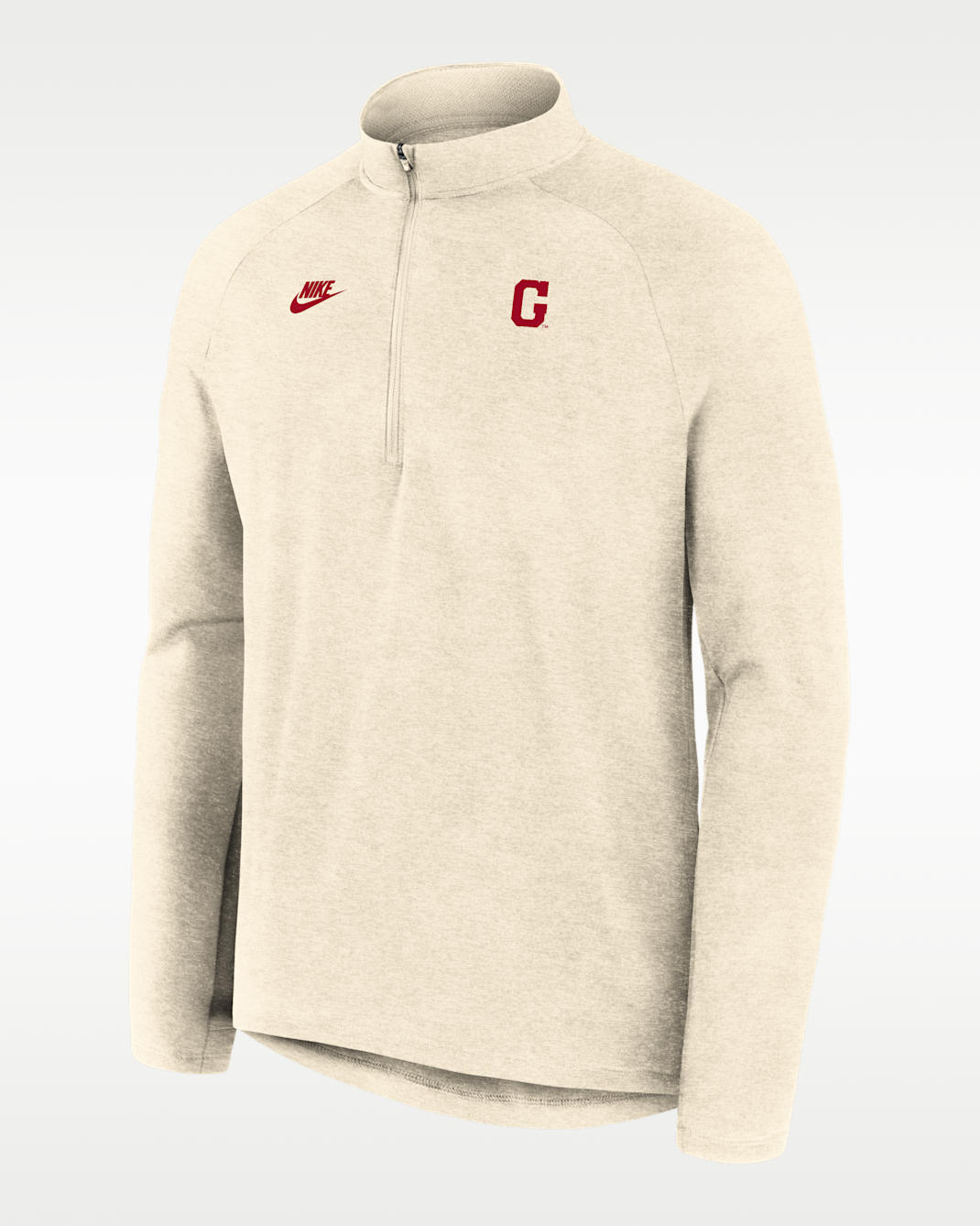 Georgia Legacy Stride Men's Nike Dri-FIT College 1/2-Zip Long-Sleeve Top - Cream