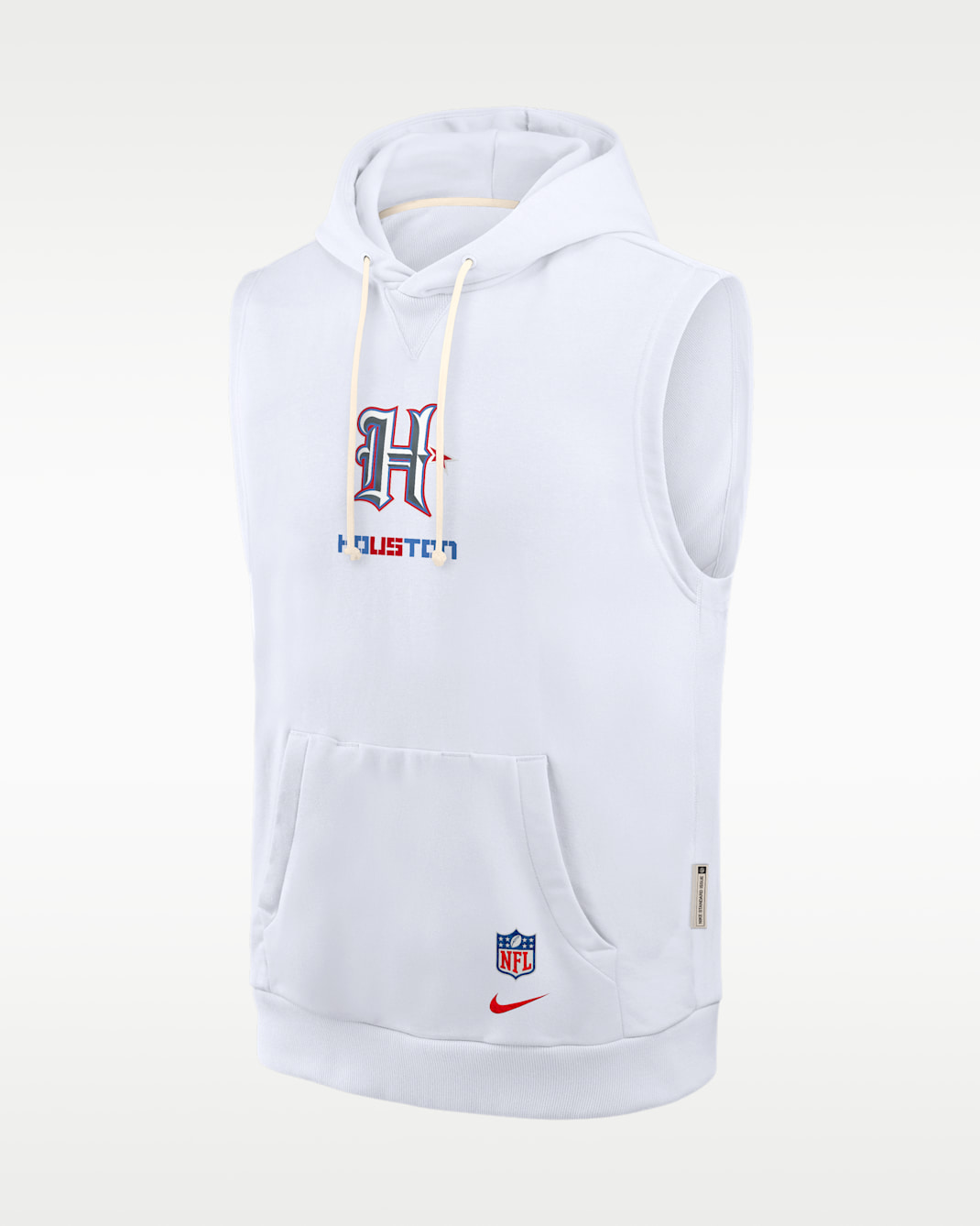 Houston Texans Rivalries Collection Sideline Men's Nike Dri-FIT NFL Sleeveless Pullover Hoodie - White