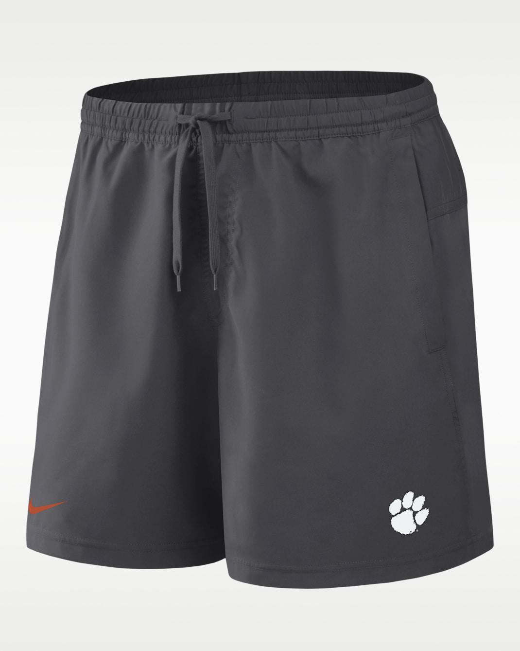 Clemson Primetime Primary Logo Men's Nike Dri-FIT College Form Shorts - Anthracite