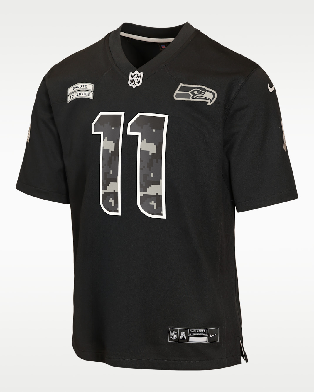 Jaxon Smith-Njigba Seattle Seahawks Salute to Service Big Kids' Nike NFL Game Jersey - Black