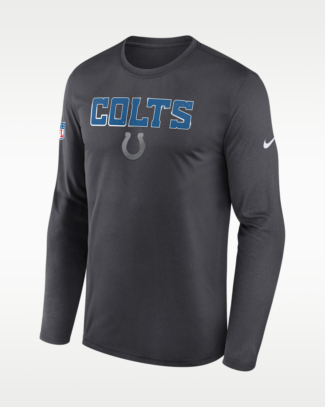 Indianapolis Colts Rivalries Collection Sideline Legend Men's Nike Dri-FIT NFL Long-Sleeve T-Shirt - Anthracite