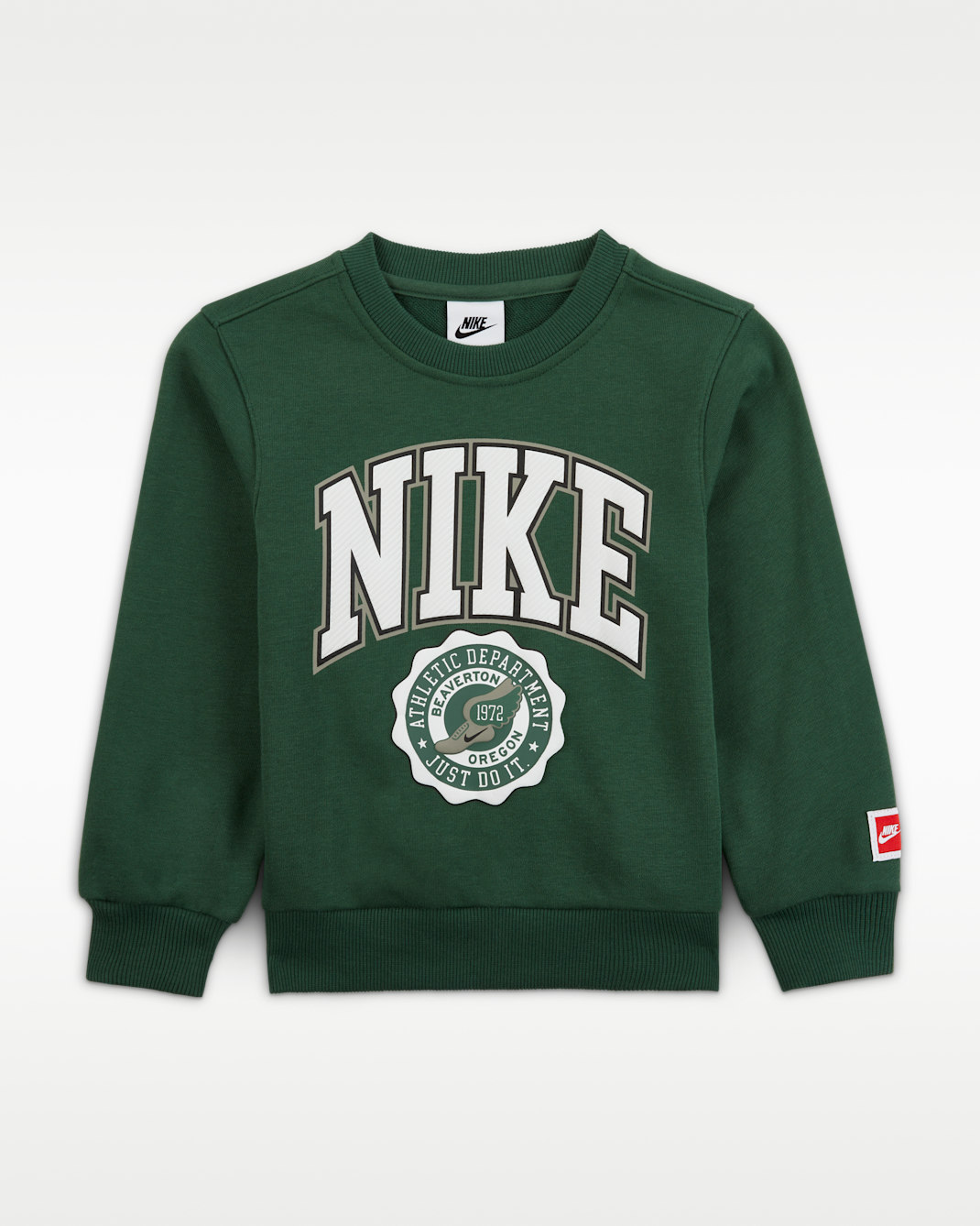 Conjunto de educación física para niños talla pequeña Nike Sportswear Sudadera de cuello redondo con gráfico - Abeto