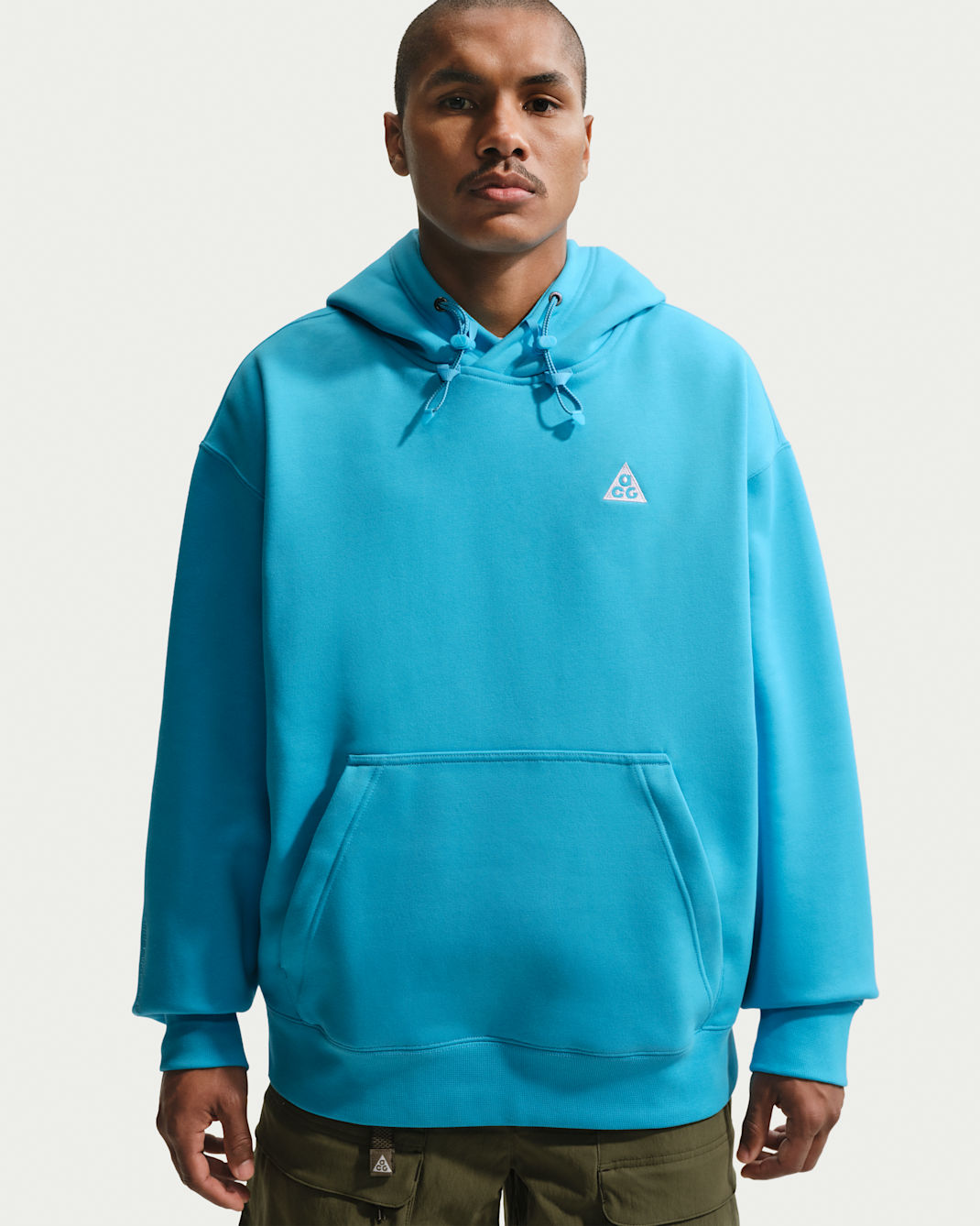 Sudadera con gorro sin cierre Nike ACG "Tuff Fleece" - Azul báltico/Marrón visón/Blanco cumbre
