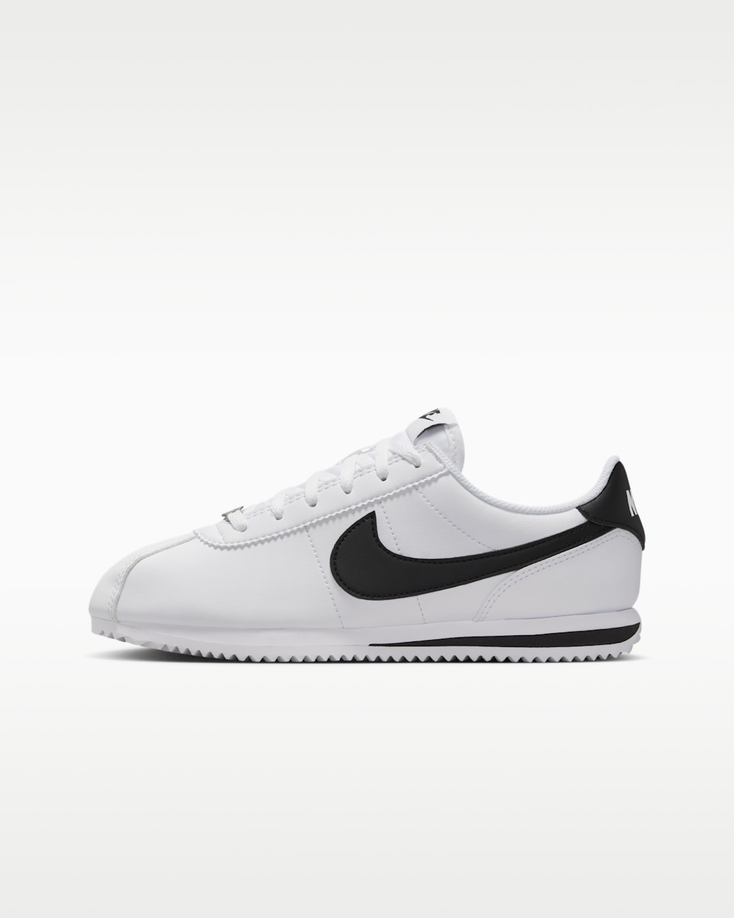 รองเท้าเด็กโต Nike Cortez - ขาว/ดำ