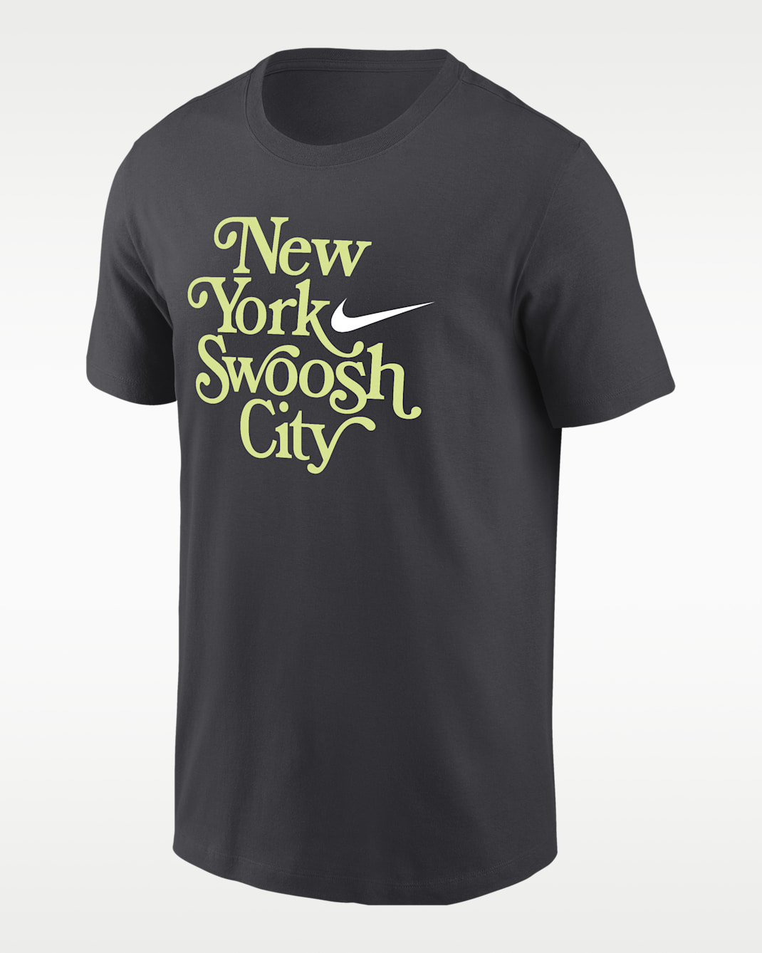 Playera de manga corta para hombre Nike Swoosh Cities New York - Antracita