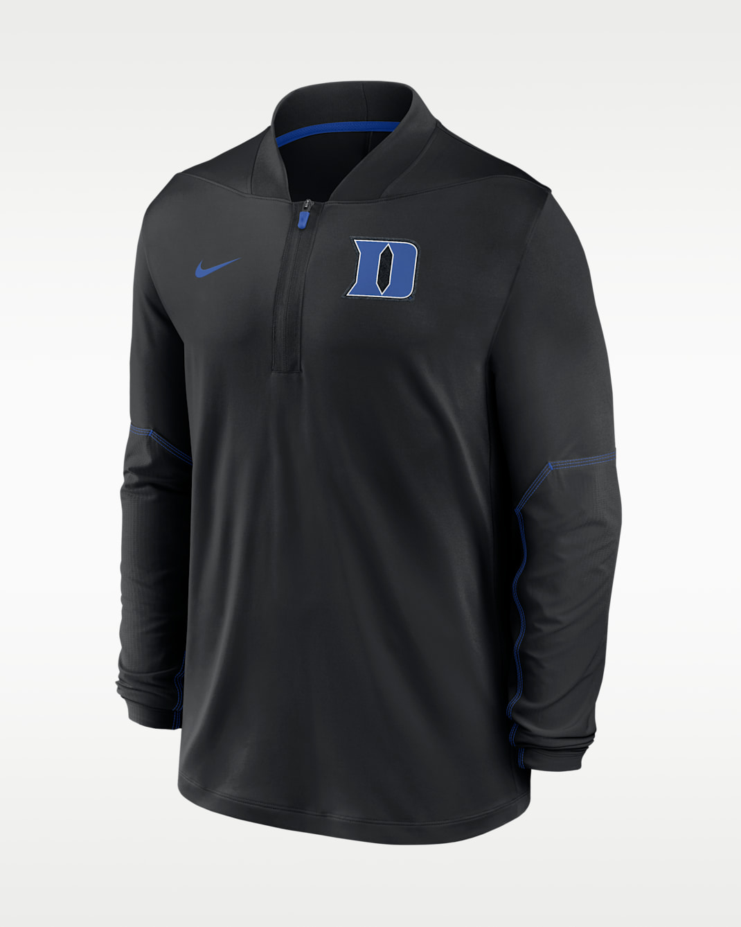 Duke Sideline Men's Nike Dri-FIT College 1/2-Zip Top - Black/Game Royal
