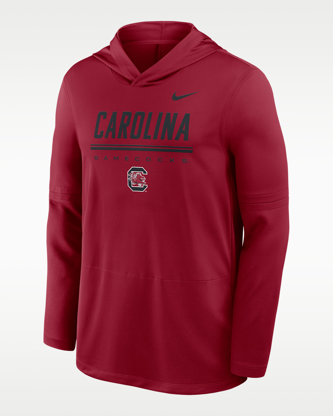 Nike College (South Carolina Gamecocks) Men's Dri-FIT Lightweight Pullover Hoodie - Garnet
