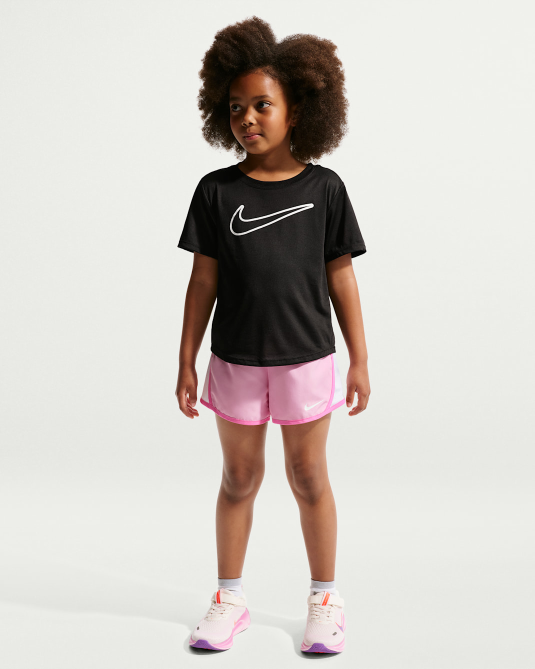 Shorts Dri-FIT Tempo para niños talla pequeña Nike - Rosa amanecer
