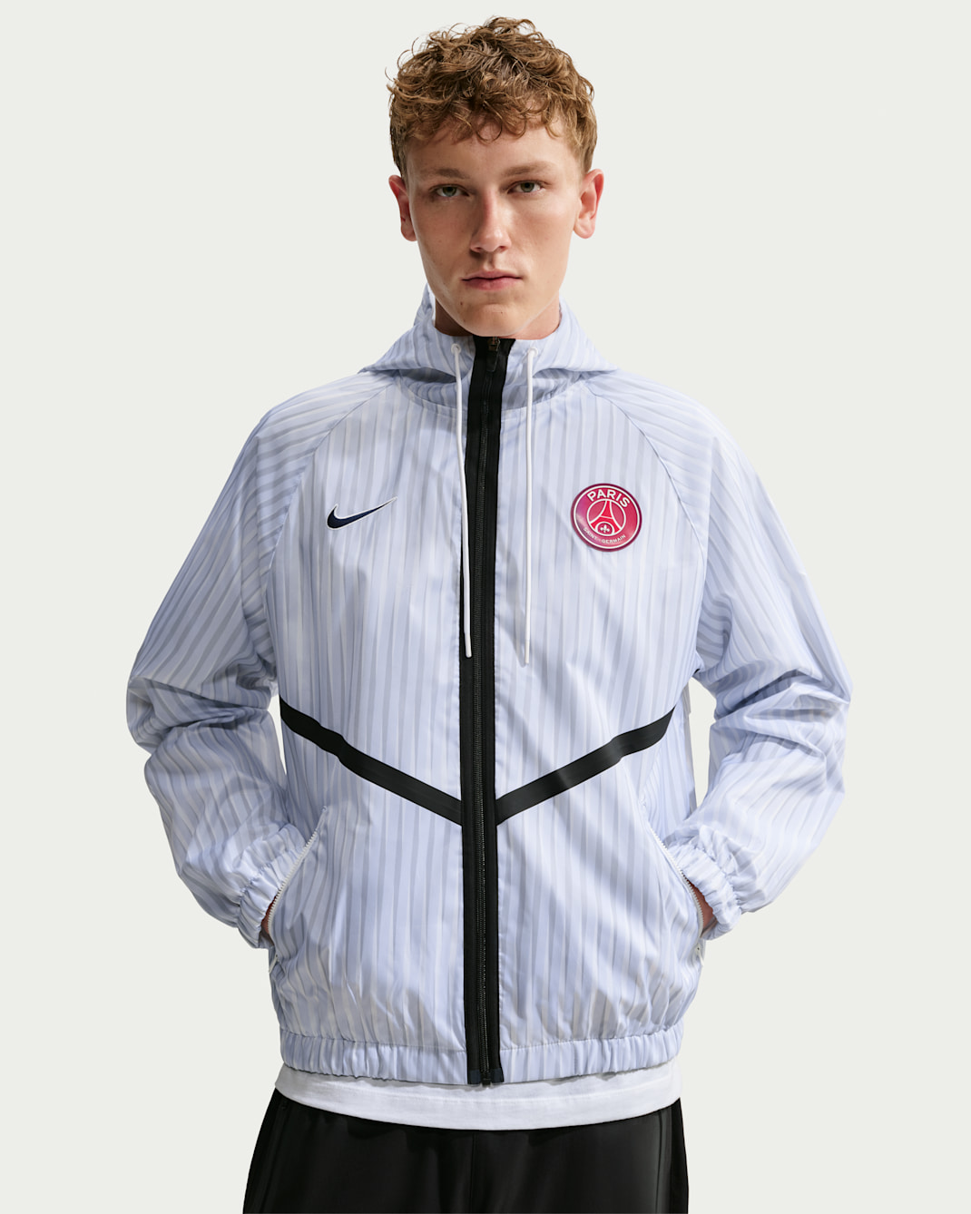 Paris Saint-Germain Away Men's Nike Anthem Football Jacket - Football Grey/White/College Navy