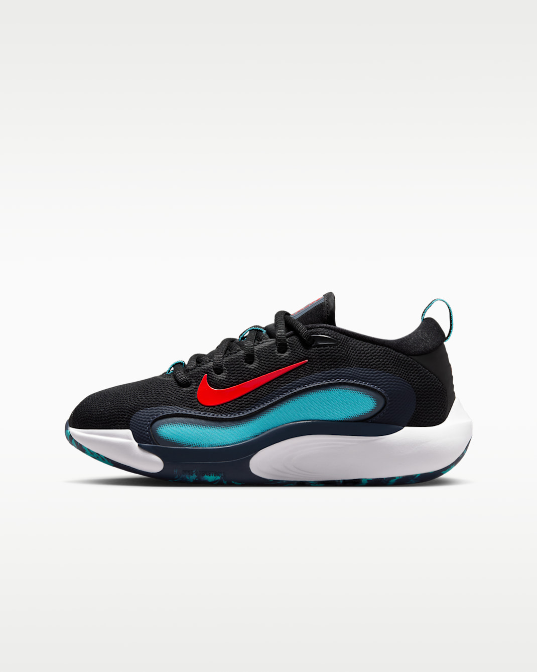 Nike IsoFly 大童籃球鞋 - 黑色/Dusty Cactus/Thunder Blue/Bright Crimson