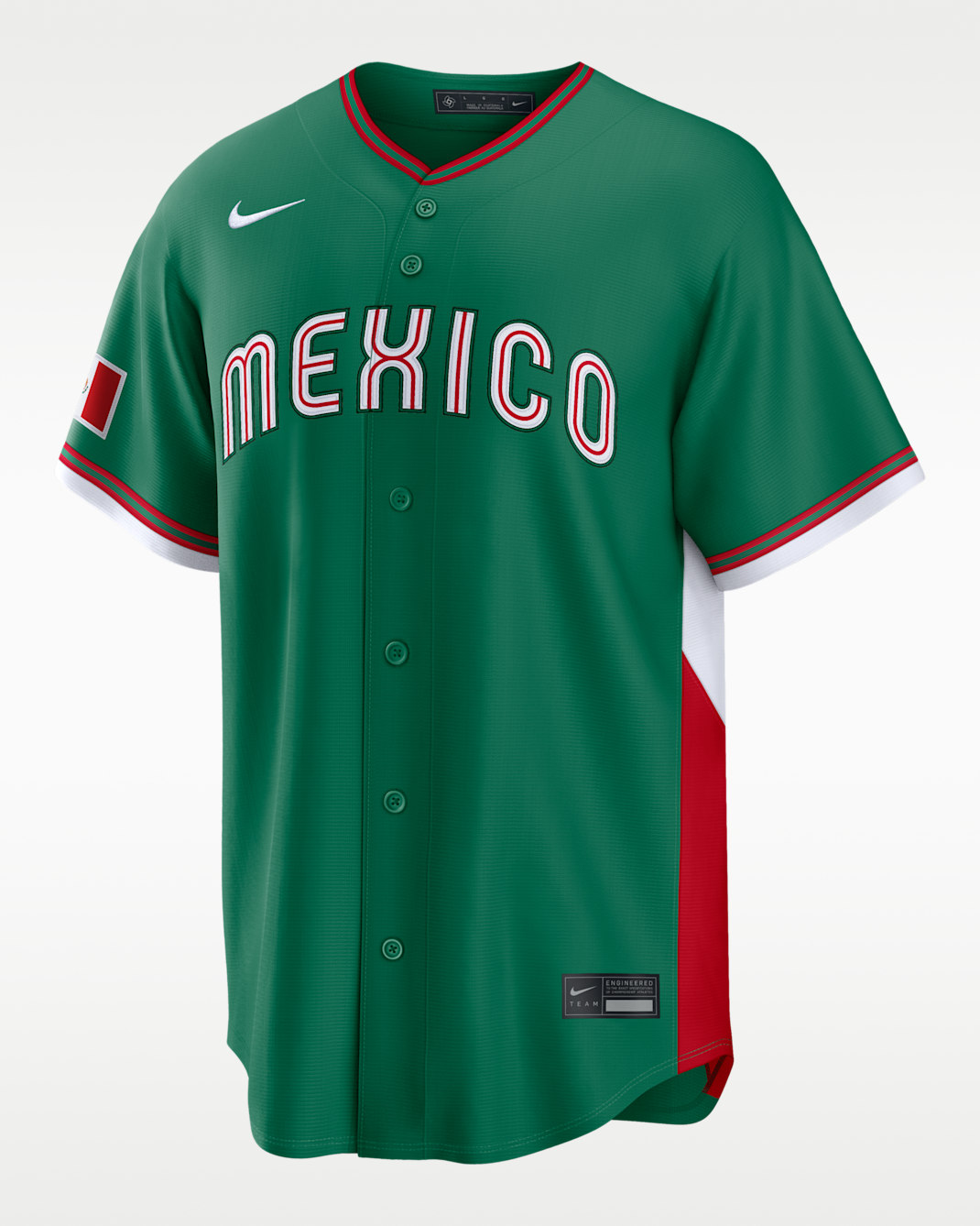 Mexico National Baseball Team 2026 World Baseball Classic Men's Nike Stadium Jersey - Clover