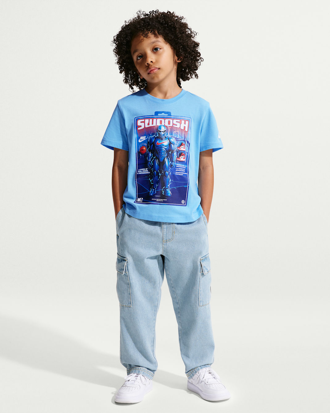 Nike Little Kids' Swoosh Action Figure T-Shirt