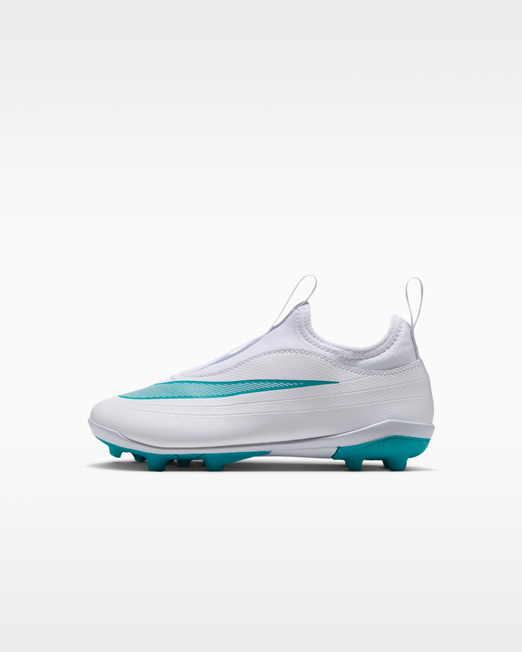 Nike Jr. Mercurial Vapor 17 Club Younger Kids' Multi-Ground Low-Top Football Boots - White/Dusty Cactus