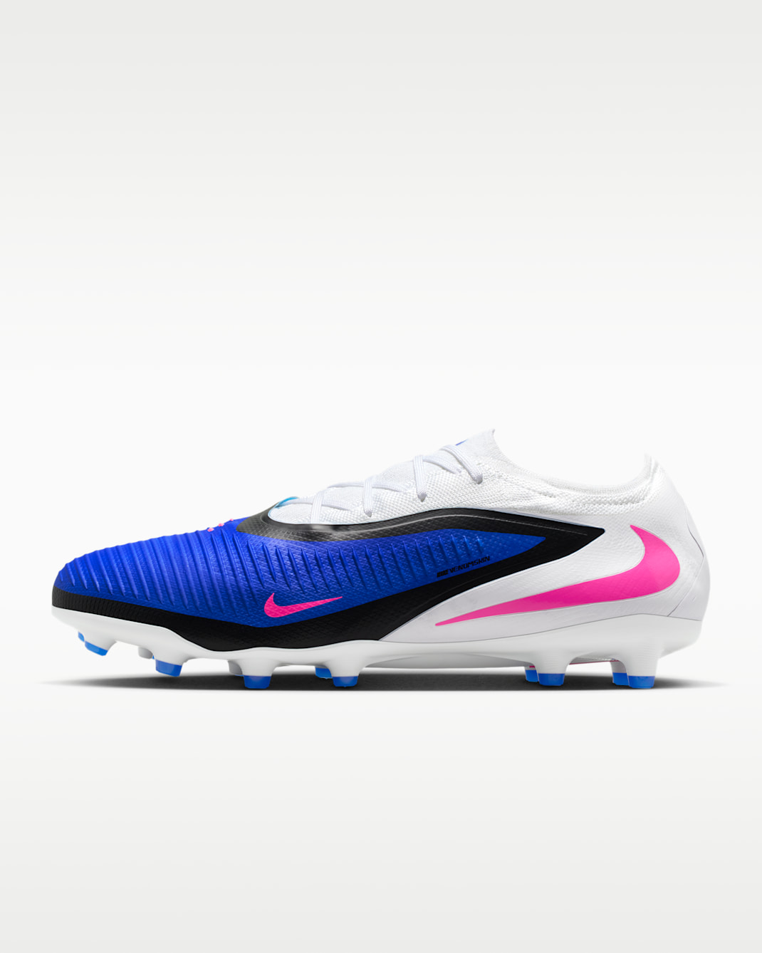 Nike Phantom 6 Low Pro Artificial-Grass Soccer Cleats - Racer Blue/White/Pink Blast